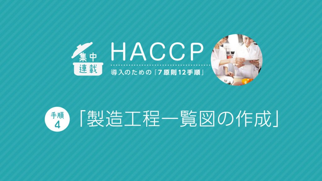 HACCP導入「7原則12手順」 （手順4）製造工程一覧図の作成