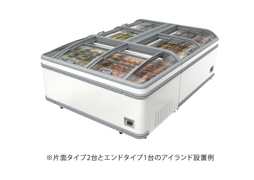 JCM 冷凍ショーケース　デュアルタイプ JCMCS-265 290 冷凍 冷凍庫 保冷庫　ショーケース（代引不可） - 1